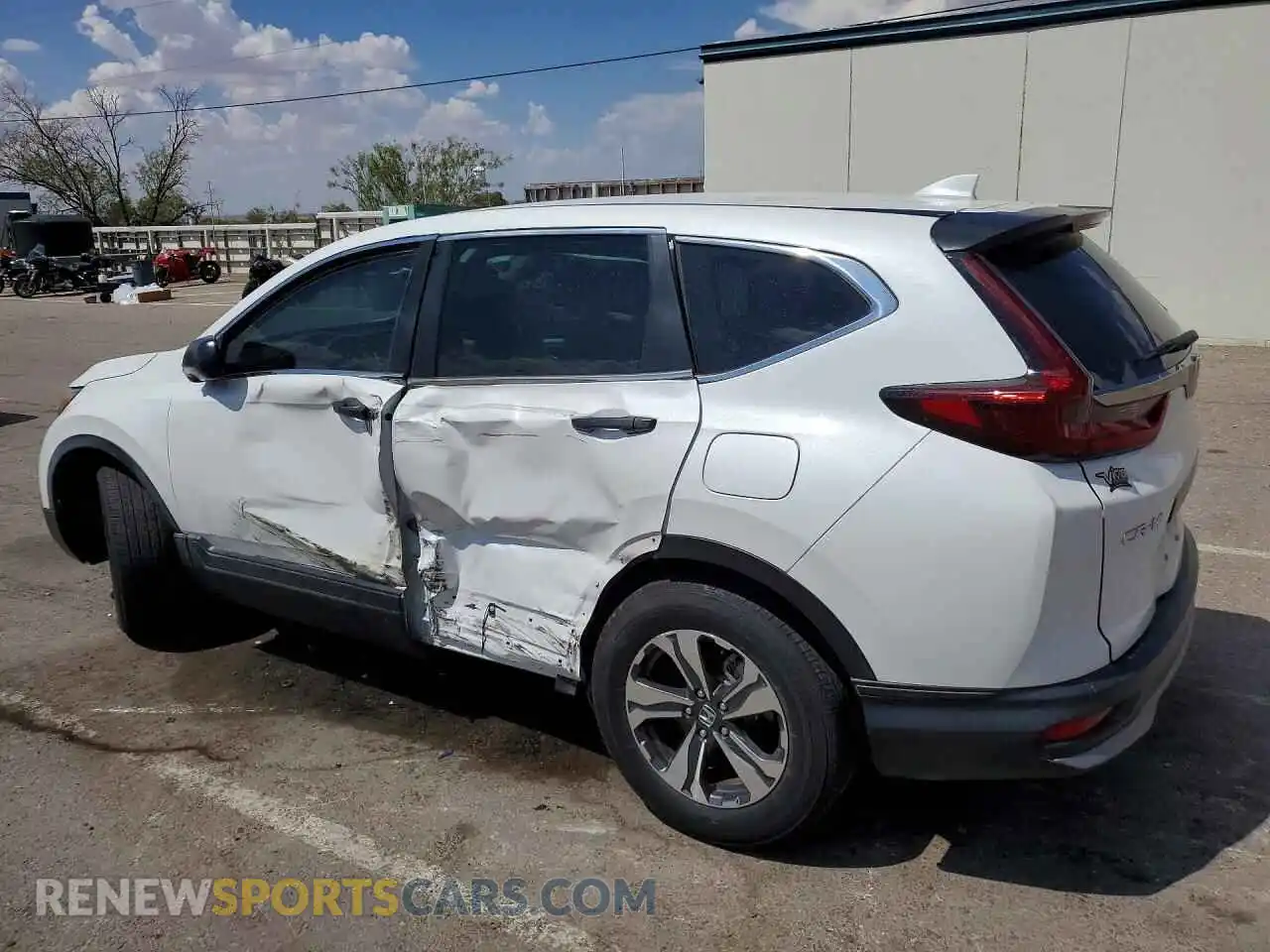 2 fotografías del automóvil dañado 2HKRW1H2XMH408791 HONDA CRV 2021