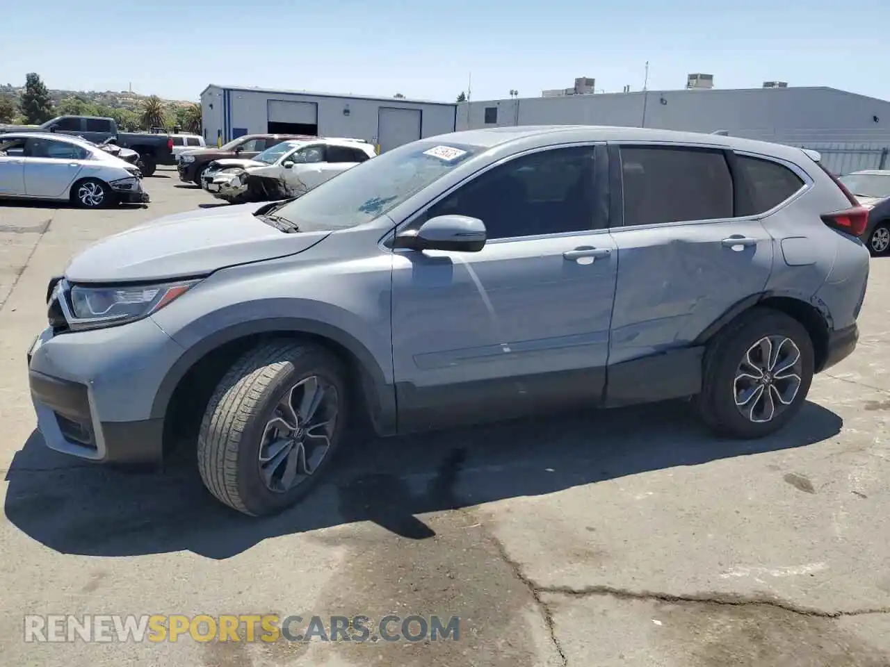 1 Photograph of a damaged car 2HKRW1H50MH404307 HONDA CRV 2021
