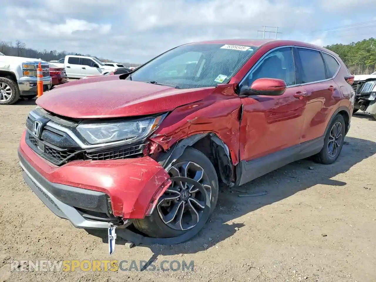 1 Photograph of a damaged car 2HKRW1H50MH405456 HONDA CRV 2021