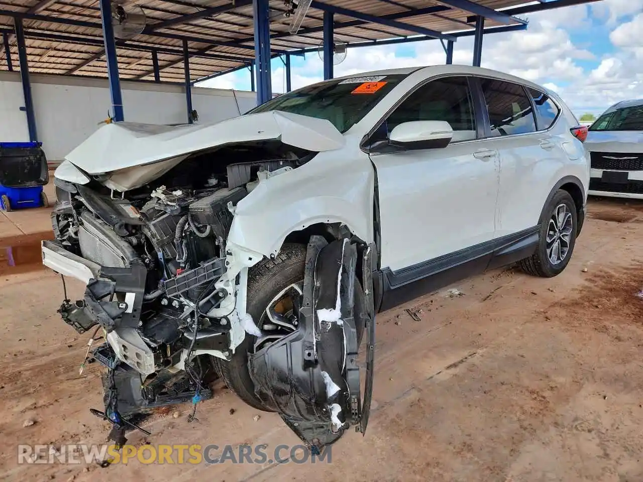 1 Photograph of a damaged car 2HKRW1H50MH406901 HONDA CRV 2021