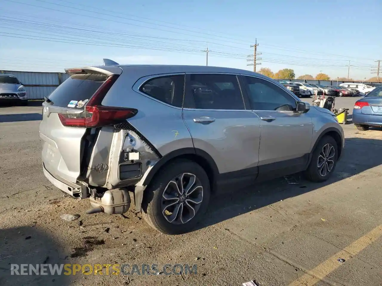 3 Photograph of a damaged car 2HKRW1H52MH420802 HONDA CRV 2021