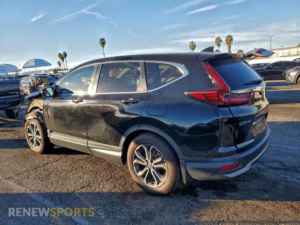 2 fotografías del automóvil dañado 2HKRW1H56MH411293 HONDA CRV 2021