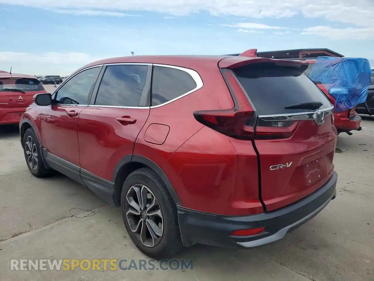 2 Photograph of a damaged car 2HKRW1H56MH417353 HONDA CRV 2021