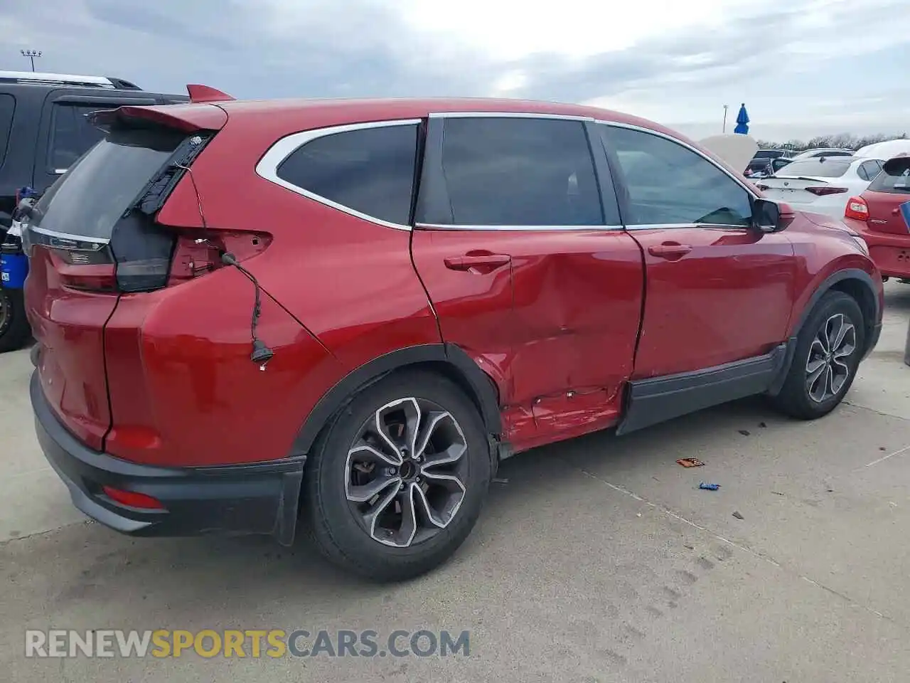 3 Photograph of a damaged car 2HKRW1H56MH417353 HONDA CRV 2021
