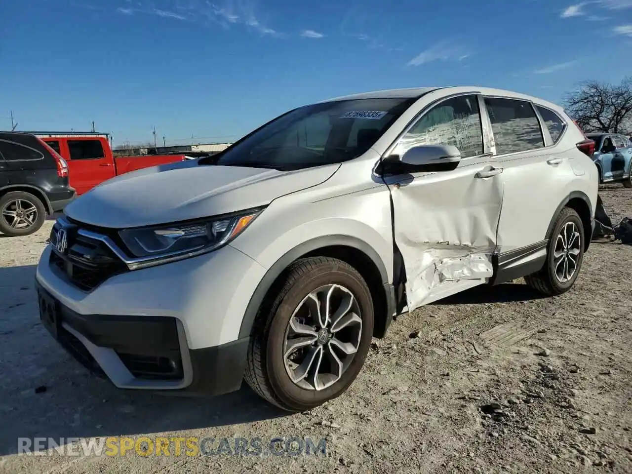 1 Photograph of a damaged car 2HKRW1H58MH417791 HONDA CRV 2021