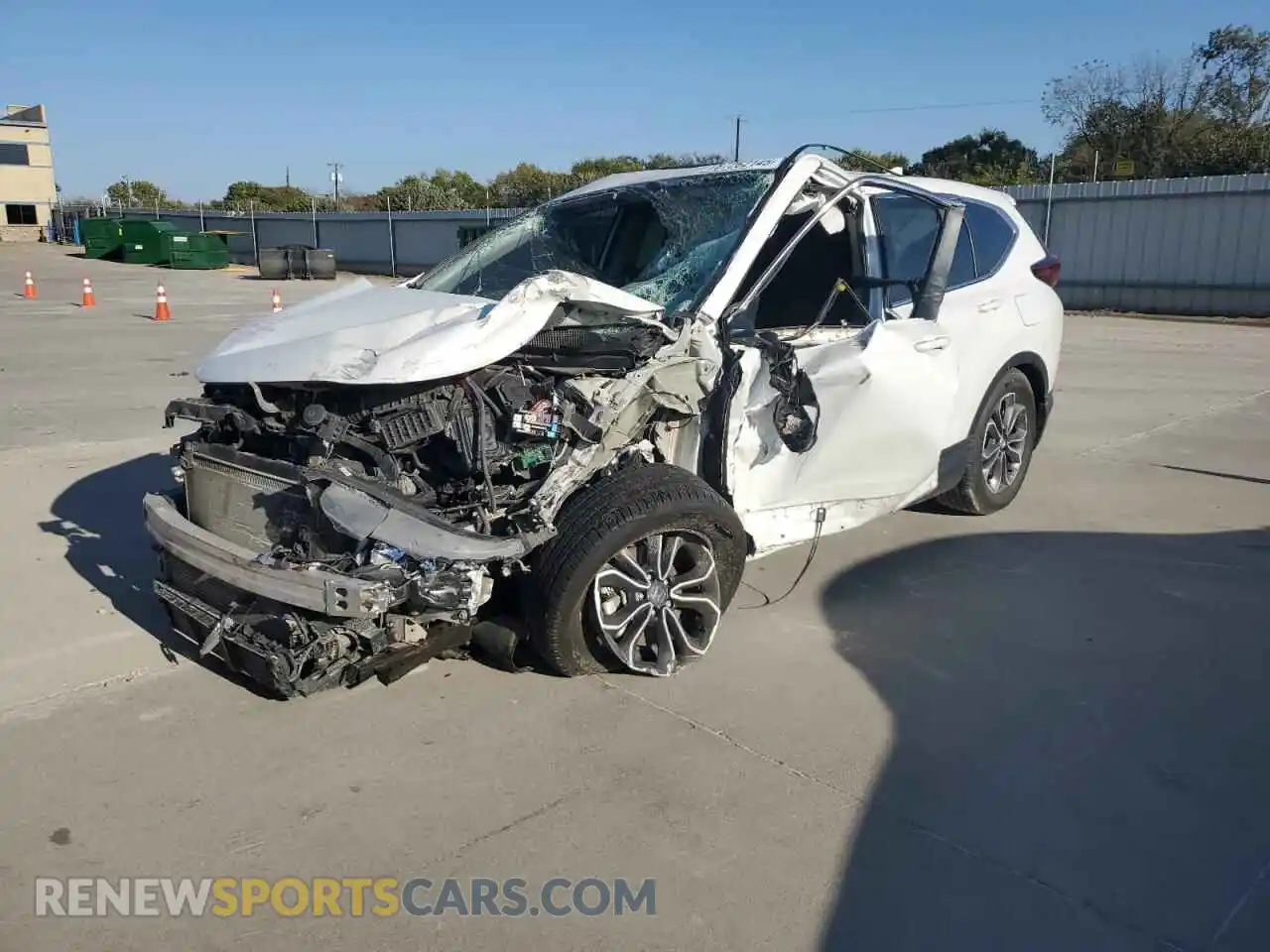 1 Photograph of a damaged car 2HKRW1H59MH407268 HONDA CRV 2021