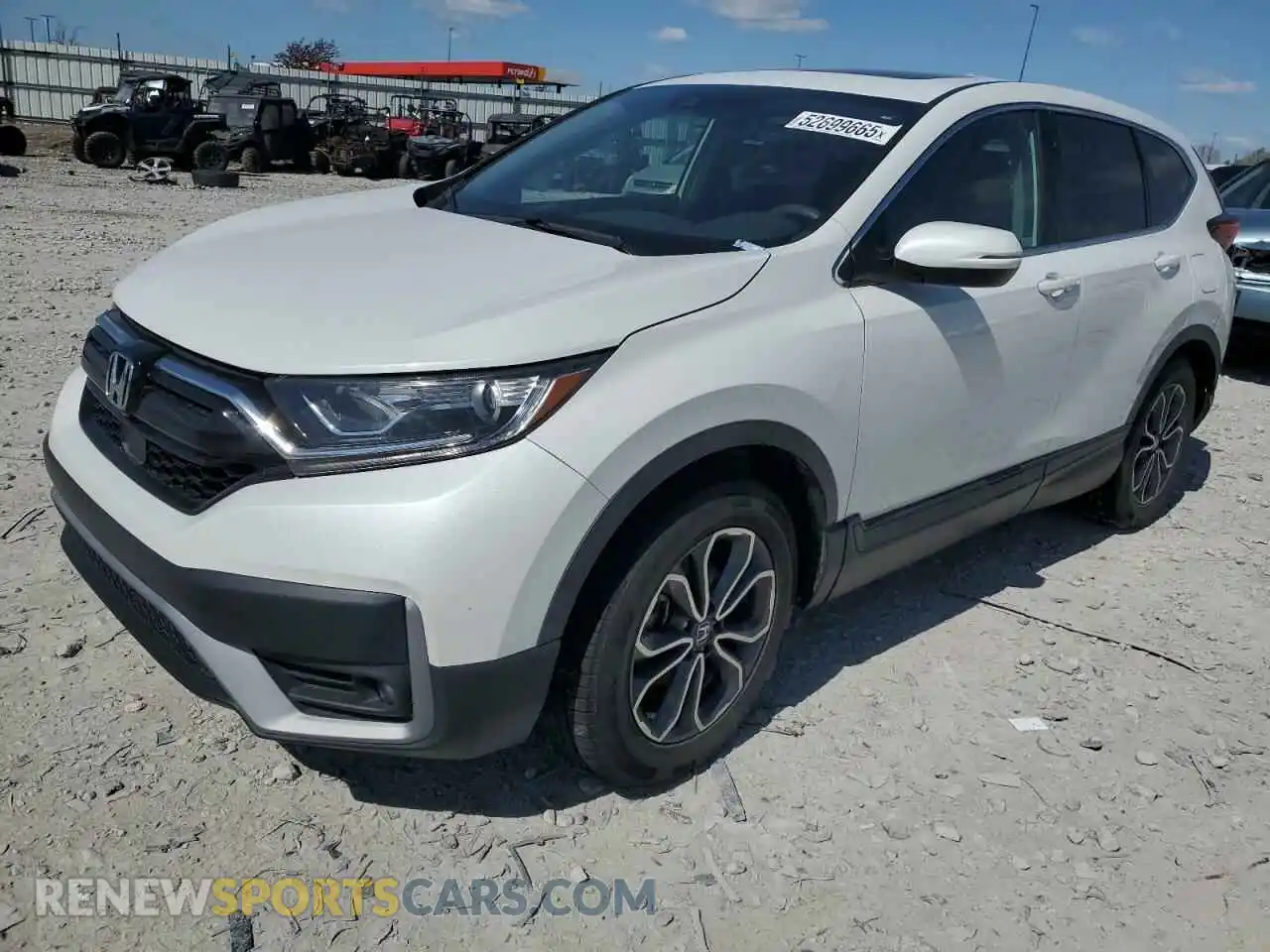 1 Photograph of a damaged car 2HKRW1H59MH420117 HONDA CRV 2021