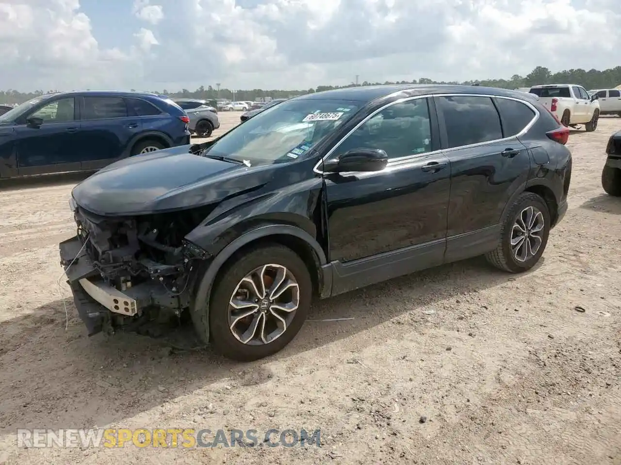 1 Photograph of a damaged car 2HKRW1H59MH424989 HONDA CRV 2021