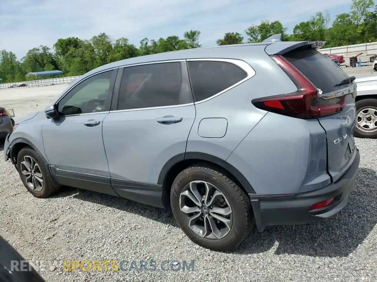 2 Photograph of a damaged car 2HKRW1H5XMH413595 HONDA CRV 2021