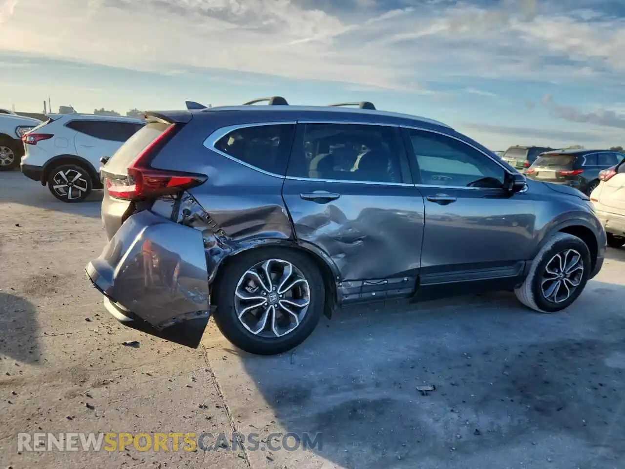3 Photograph of a damaged car 2HKRW1H5XMH416190 HONDA CRV 2021