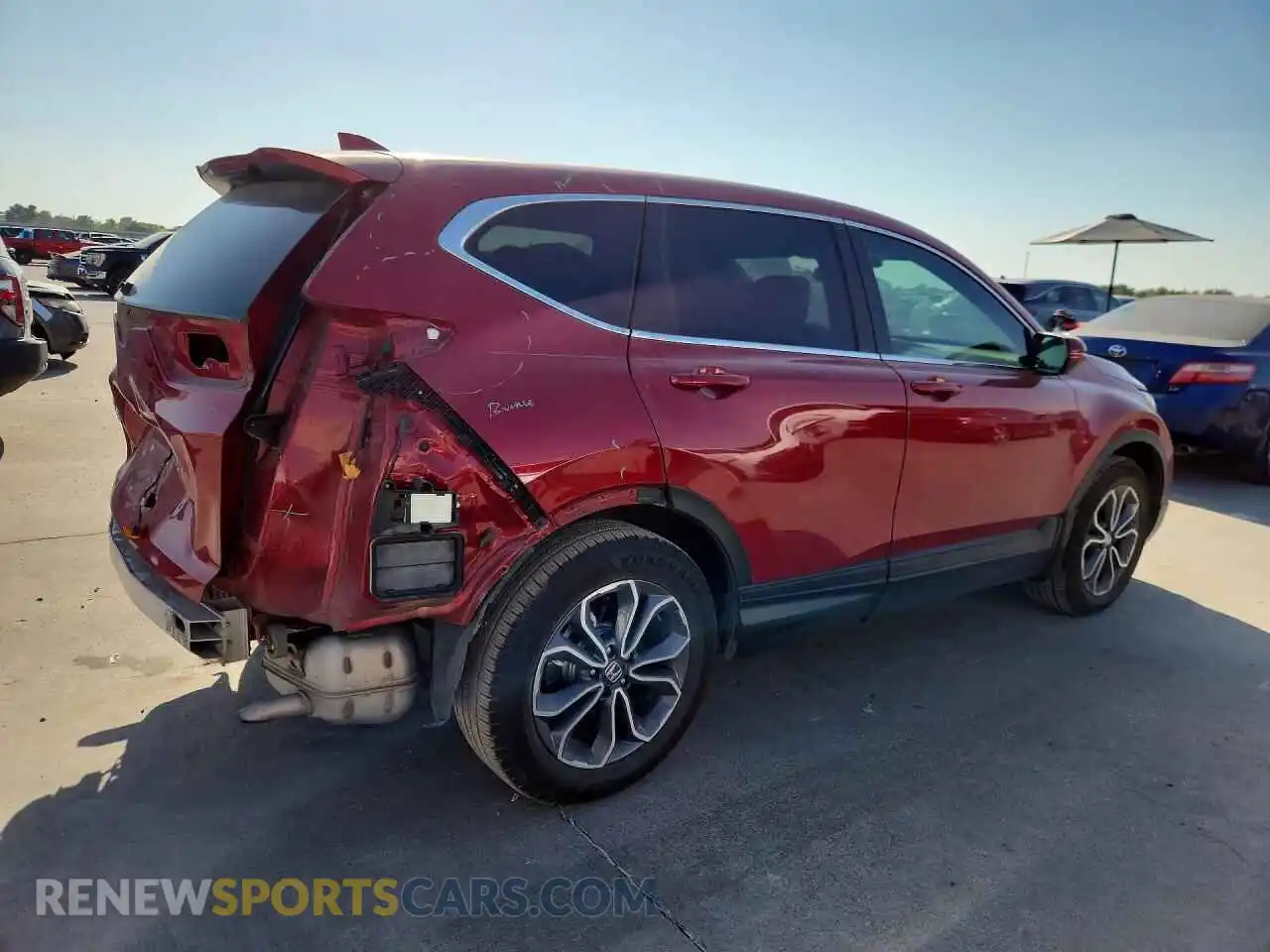3 Фотография поврежденного автомобиля 2HKRW1H5XMH417341 HONDA CRV 2021