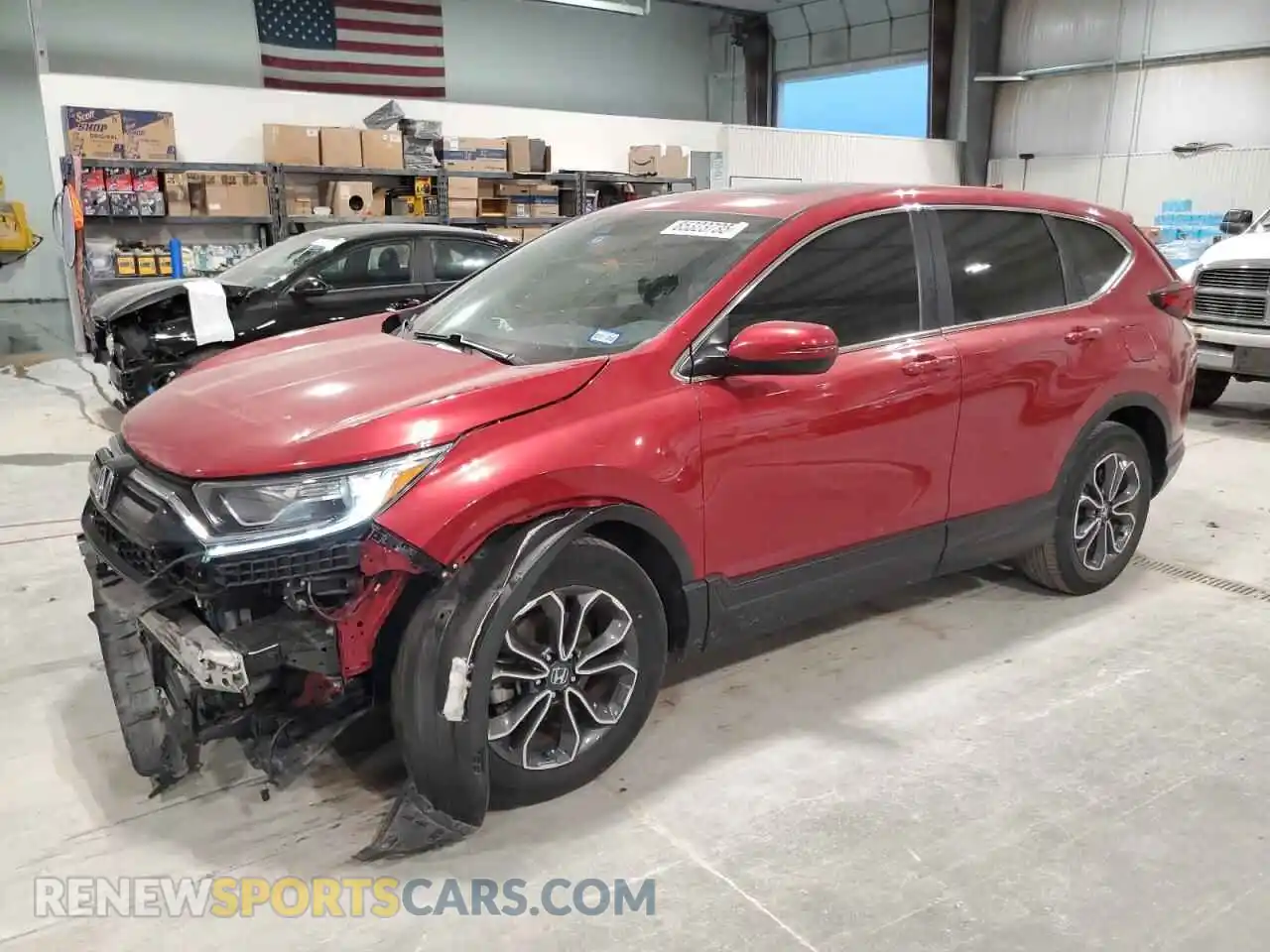 1 Photograph of a damaged car 2HKRW1H81MH406268 HONDA CRV 2021