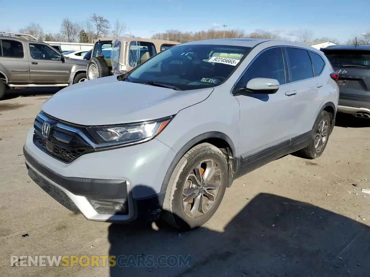 1 Photograph of a damaged car 2HKRW1H81MH417237 HONDA CRV 2021