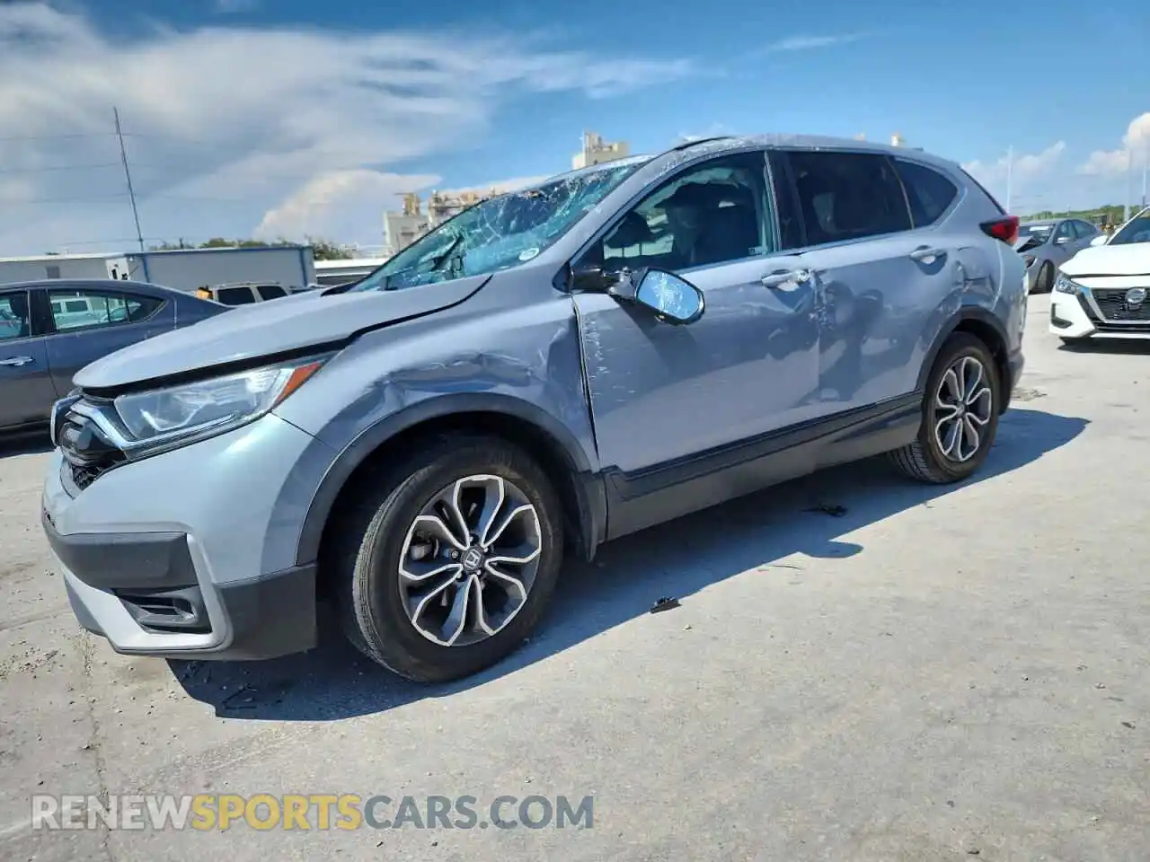 1 Photograph of a damaged car 2HKRW1H82MH422902 HONDA CRV 2021