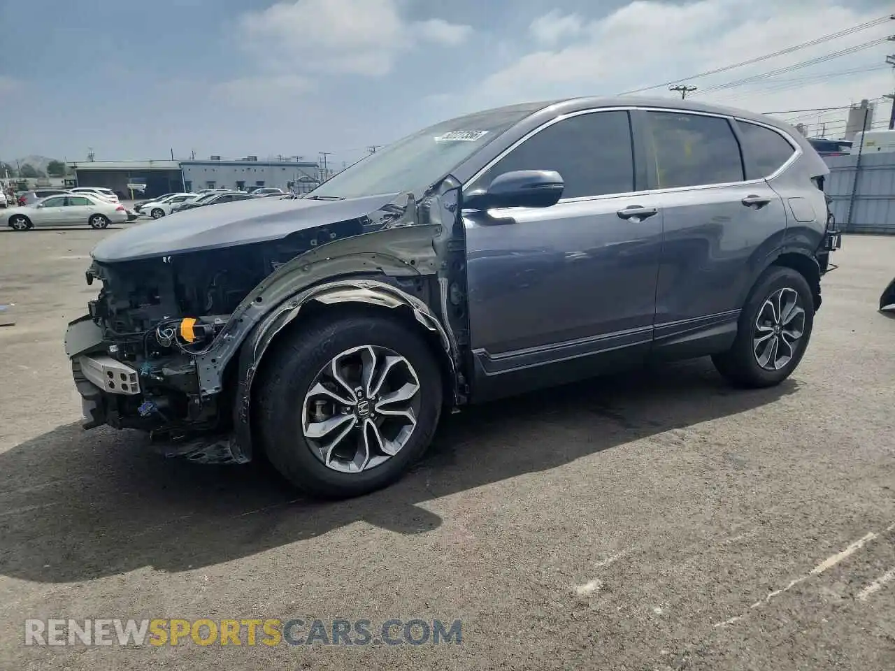 1 Photograph of a damaged car 2HKRW1H87MH420286 HONDA CRV 2021
