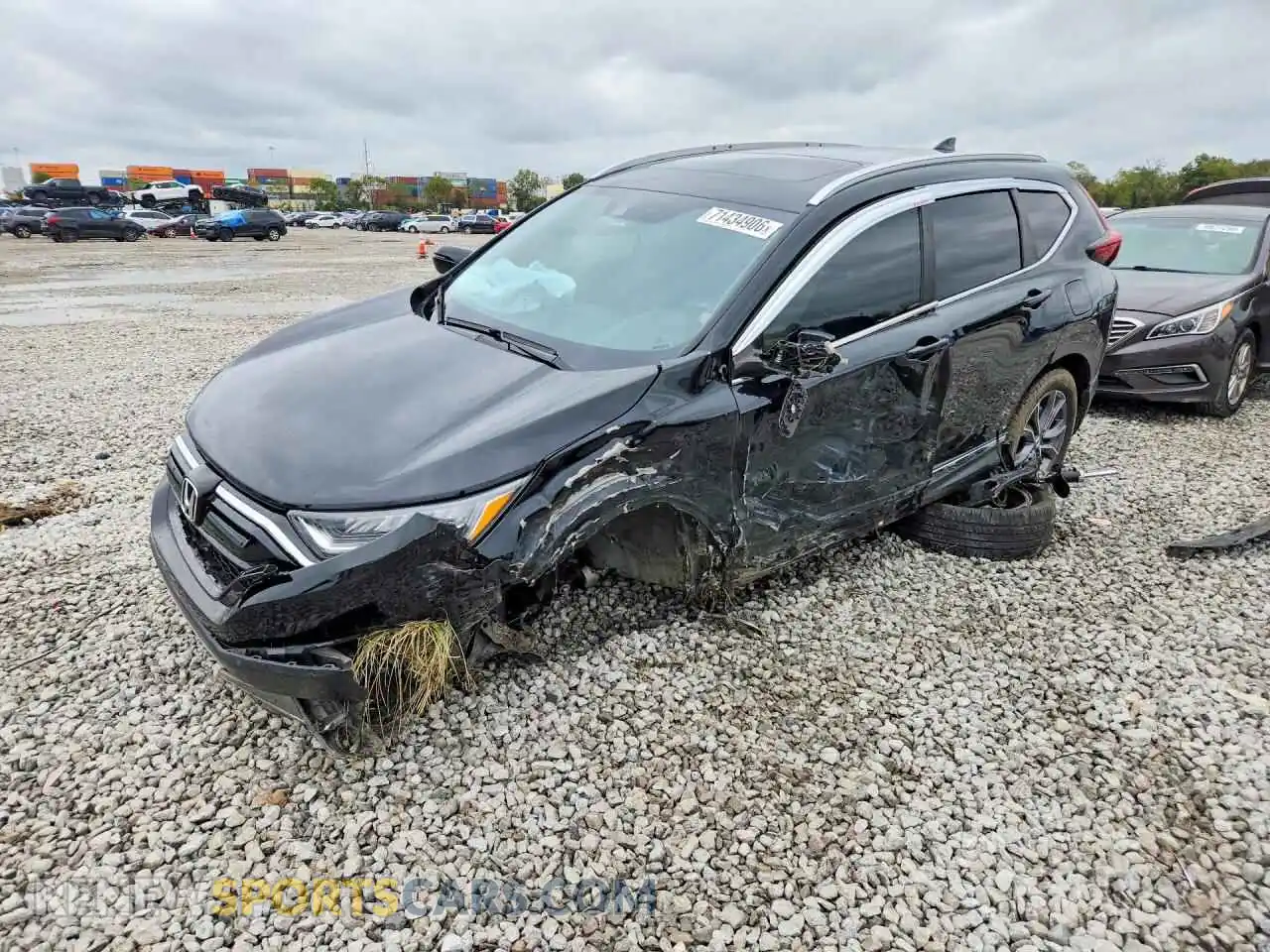 1 fotografías del automóvil dañado 2HKRW1H97MH421740 HONDA CRV 2021