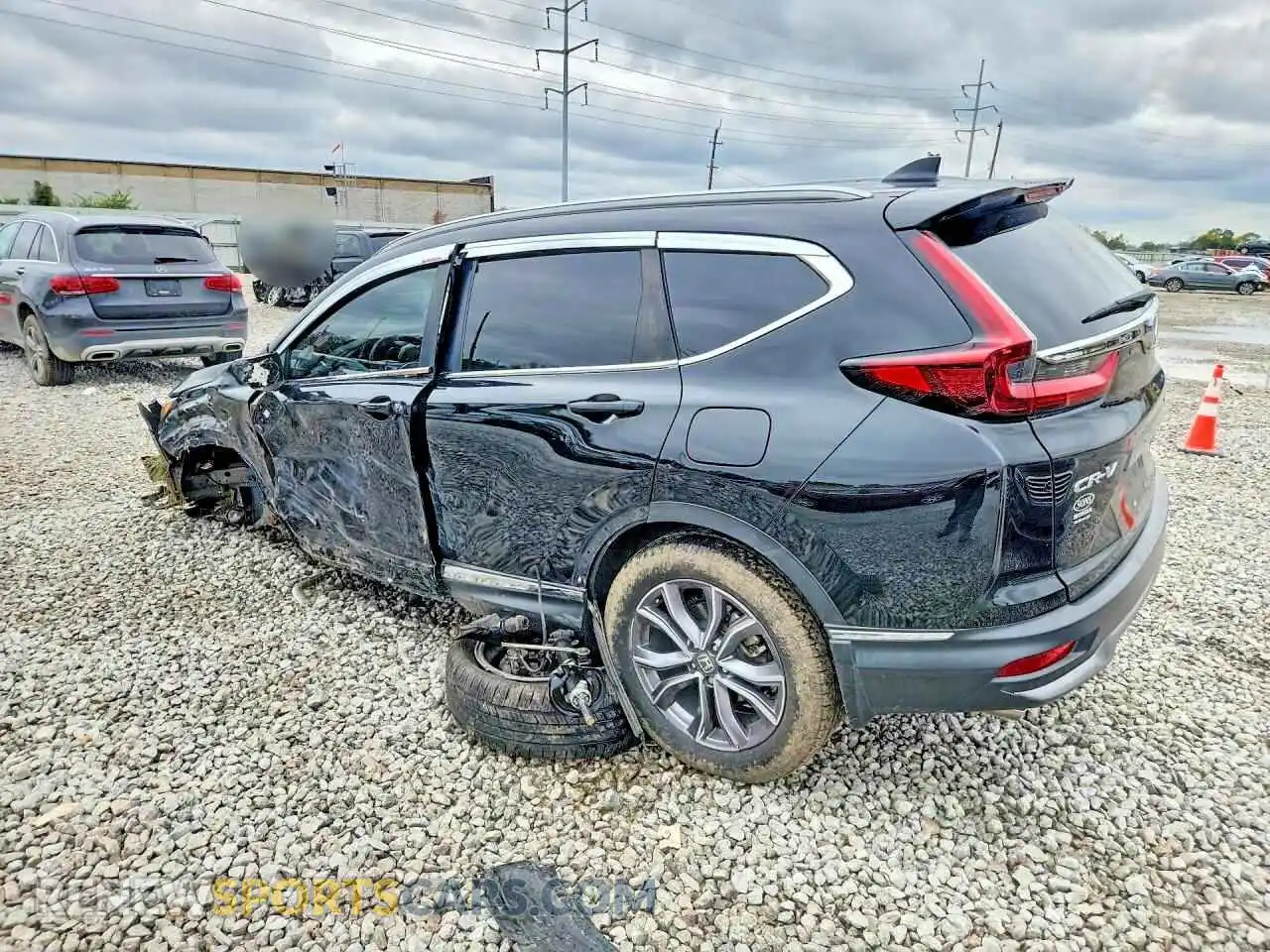 2 fotografías del automóvil dañado 2HKRW1H97MH421740 HONDA CRV 2021
