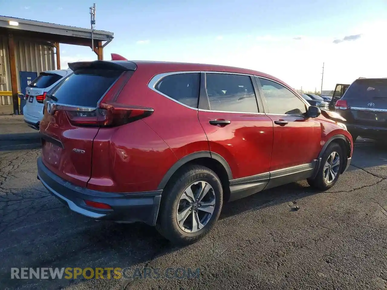 3 fotografías del automóvil dañado 2HKRW2H22MH620963 HONDA CRV 2021