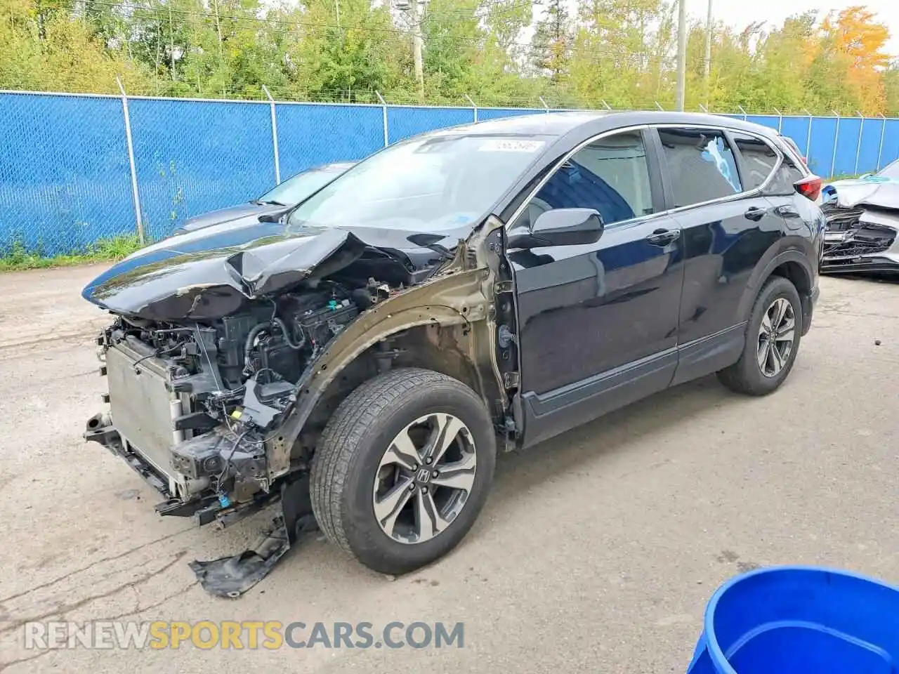 1 Photograph of a damaged car 2HKRW2H27MH221644 HONDA CRV 2021