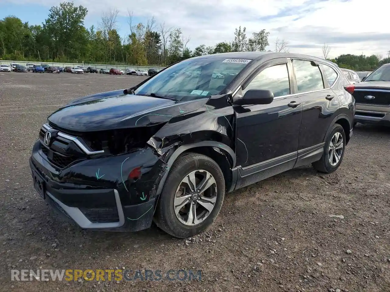 1 fotografías del automóvil dañado 2HKRW2H27MH654493 HONDA CRV 2021