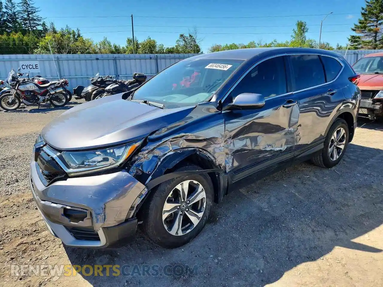 1 Photograph of a damaged car 2HKRW2H28MH204027 HONDA CRV 2021