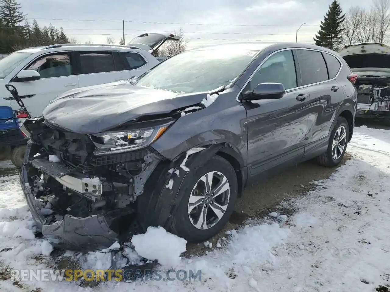 1 Photograph of a damaged car 2HKRW2H28MH213441 HONDA CRV 2021