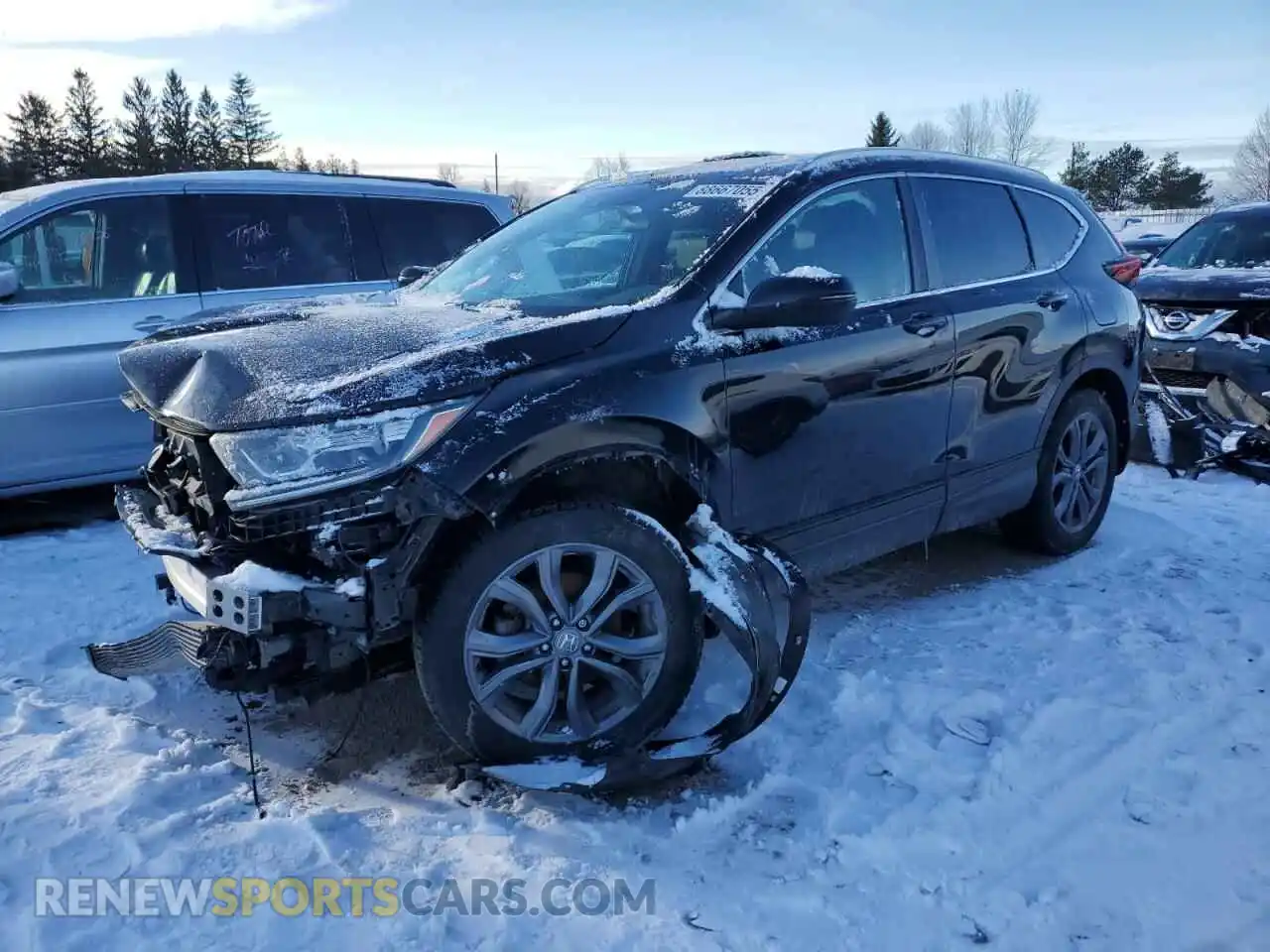 1 Photograph of a damaged car 2HKRW2H44MH230822 HONDA CRV 2021