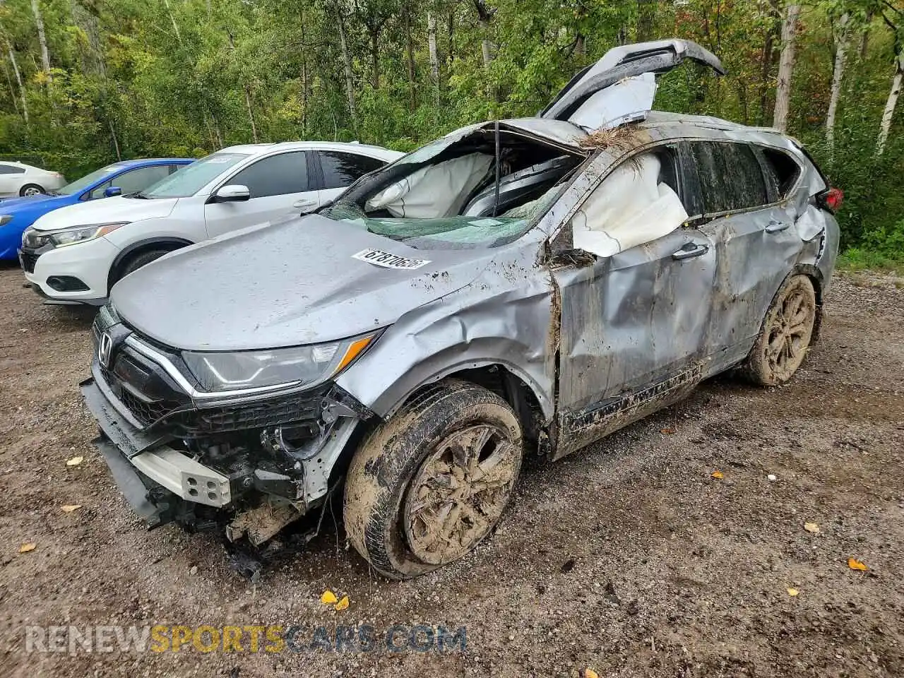 1 Photograph of a damaged car 2HKRW2H48MH206359 HONDA CRV 2021