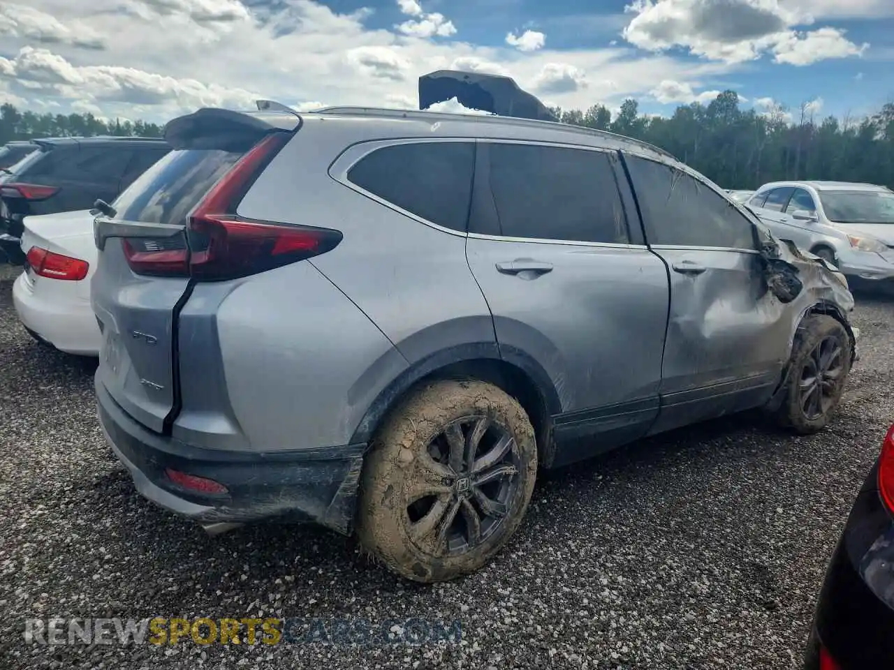 3 Photograph of a damaged car 2HKRW2H48MH206359 HONDA CRV 2021
