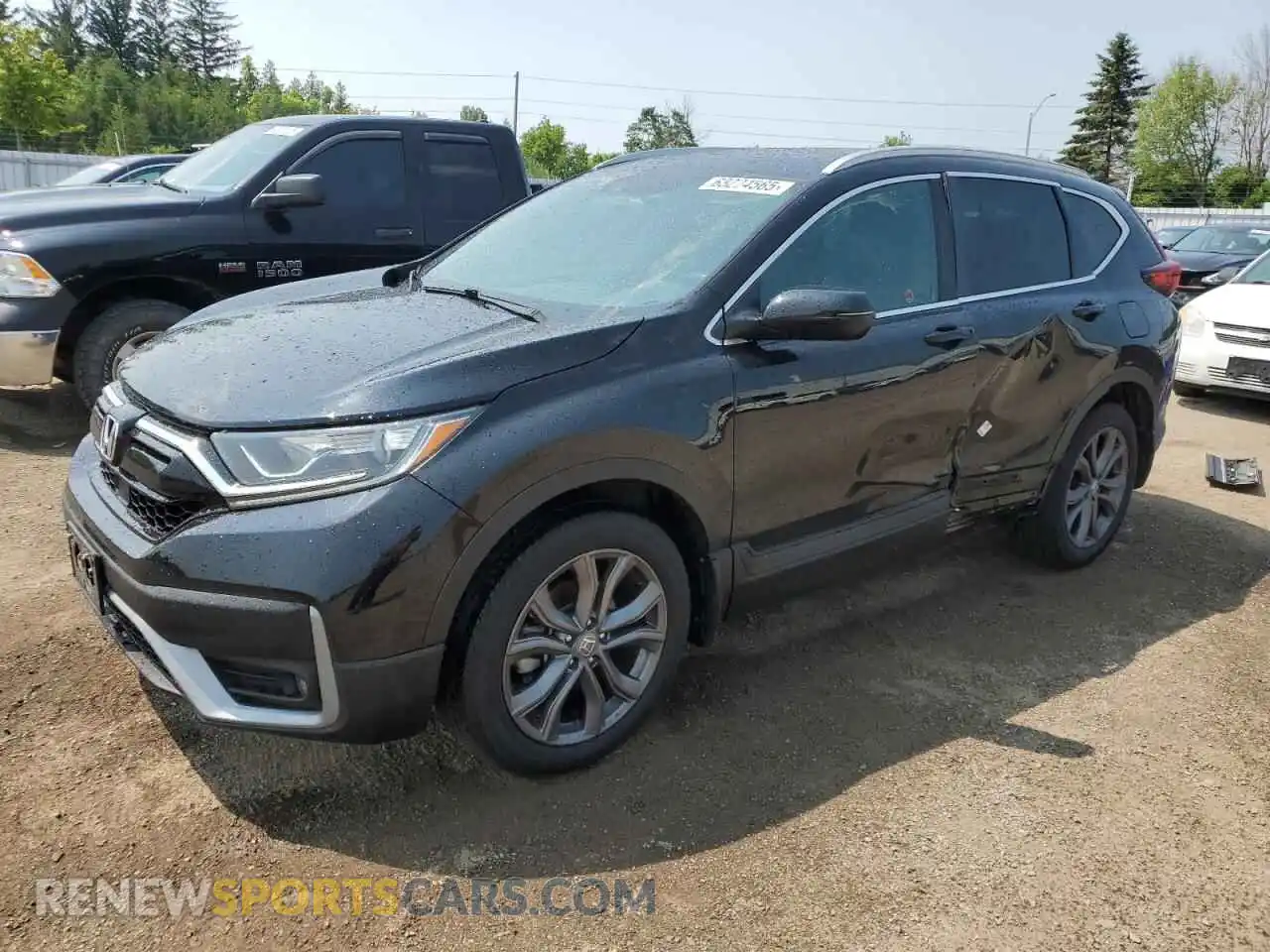 1 Photograph of a damaged car 2HKRW2H48MH218611 HONDA CRV 2021