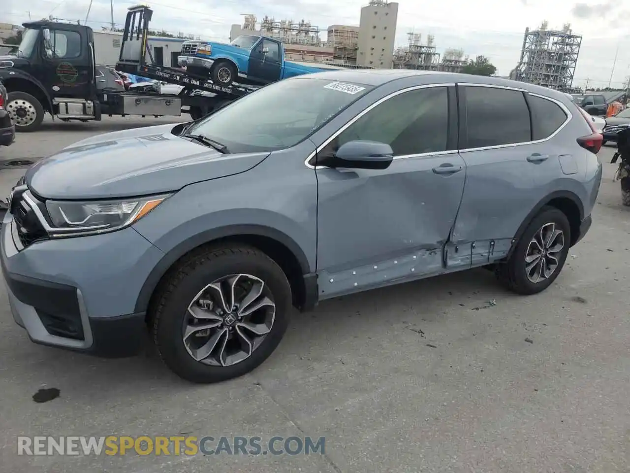 1 Photograph of a damaged car 2HKRW2H51MH653415 HONDA CRV 2021