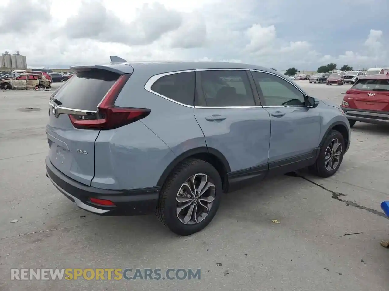 3 Photograph of a damaged car 2HKRW2H51MH653415 HONDA CRV 2021