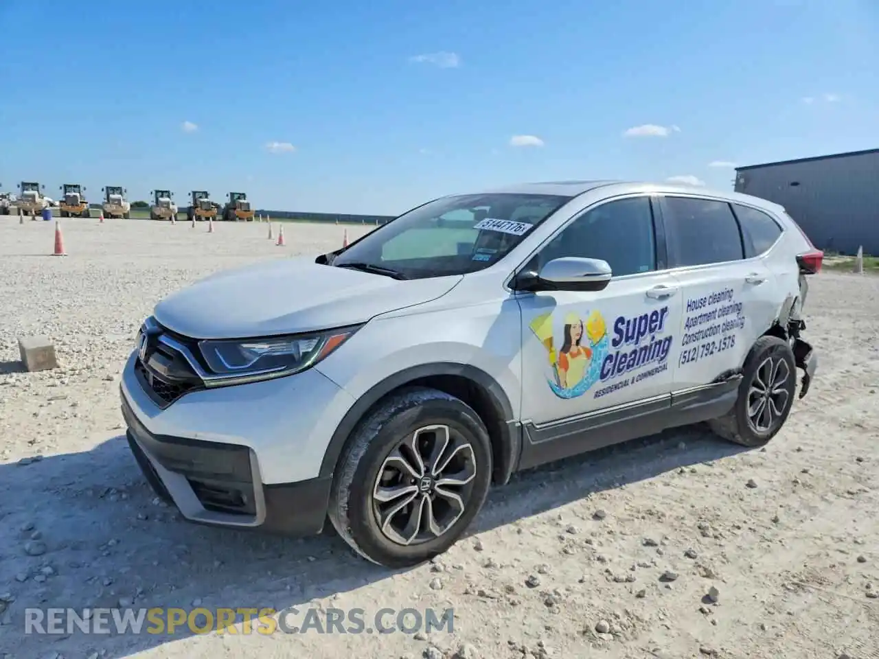 1 Photograph of a damaged car 2HKRW2H51MH677391 HONDA CRV 2021