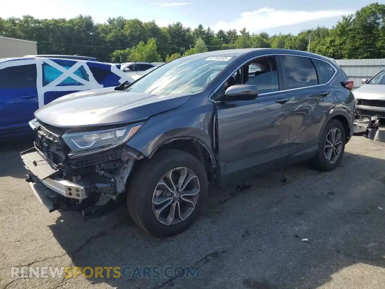 1 Photograph of a damaged car 2HKRW2H51MH682249 HONDA CRV 2021