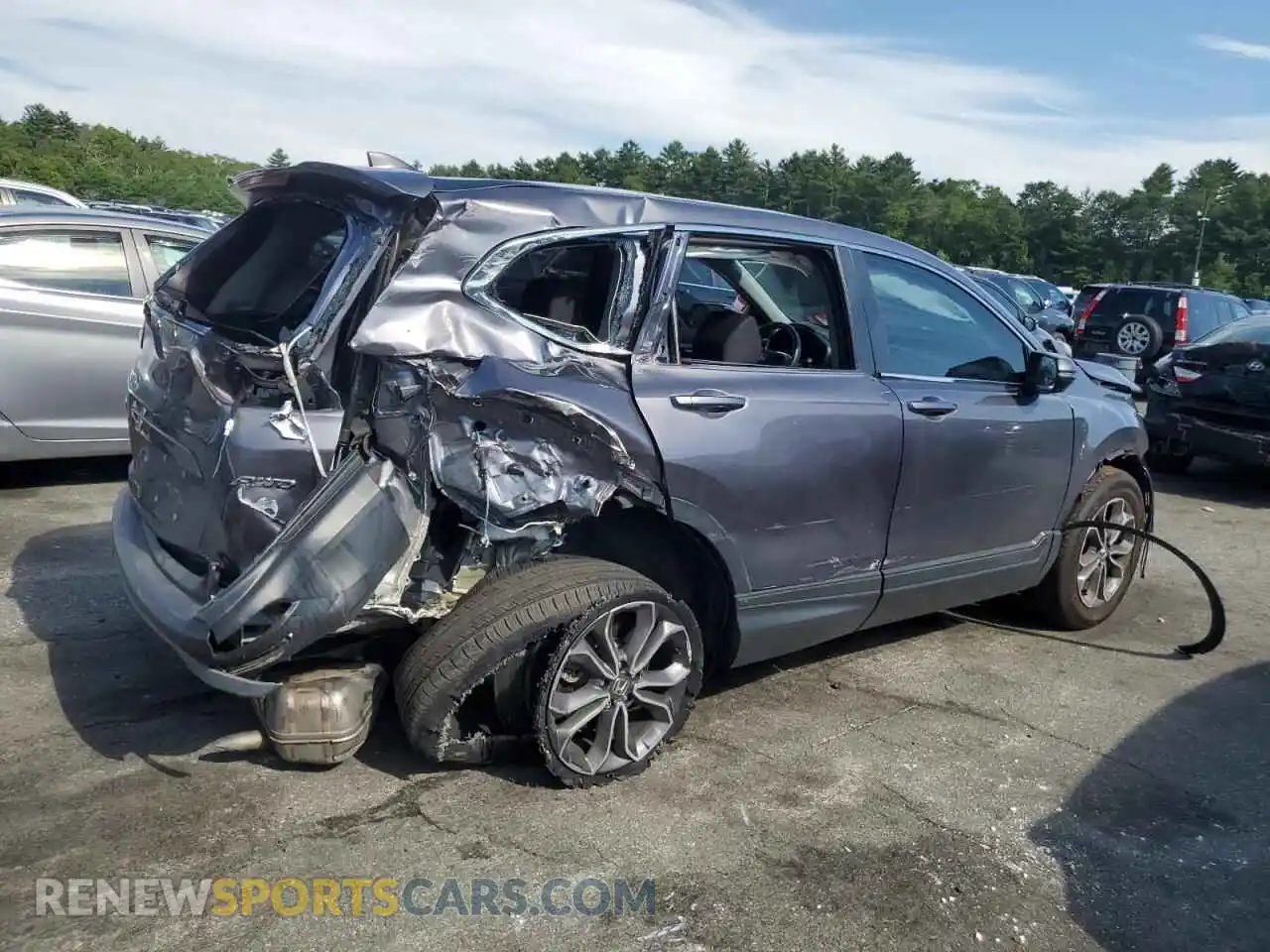 3 Photograph of a damaged car 2HKRW2H51MH682249 HONDA CRV 2021