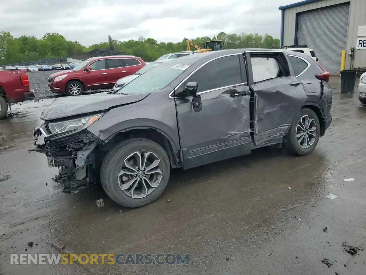 1 Photograph of a damaged car 2HKRW2H52MH606779 HONDA CRV 2021