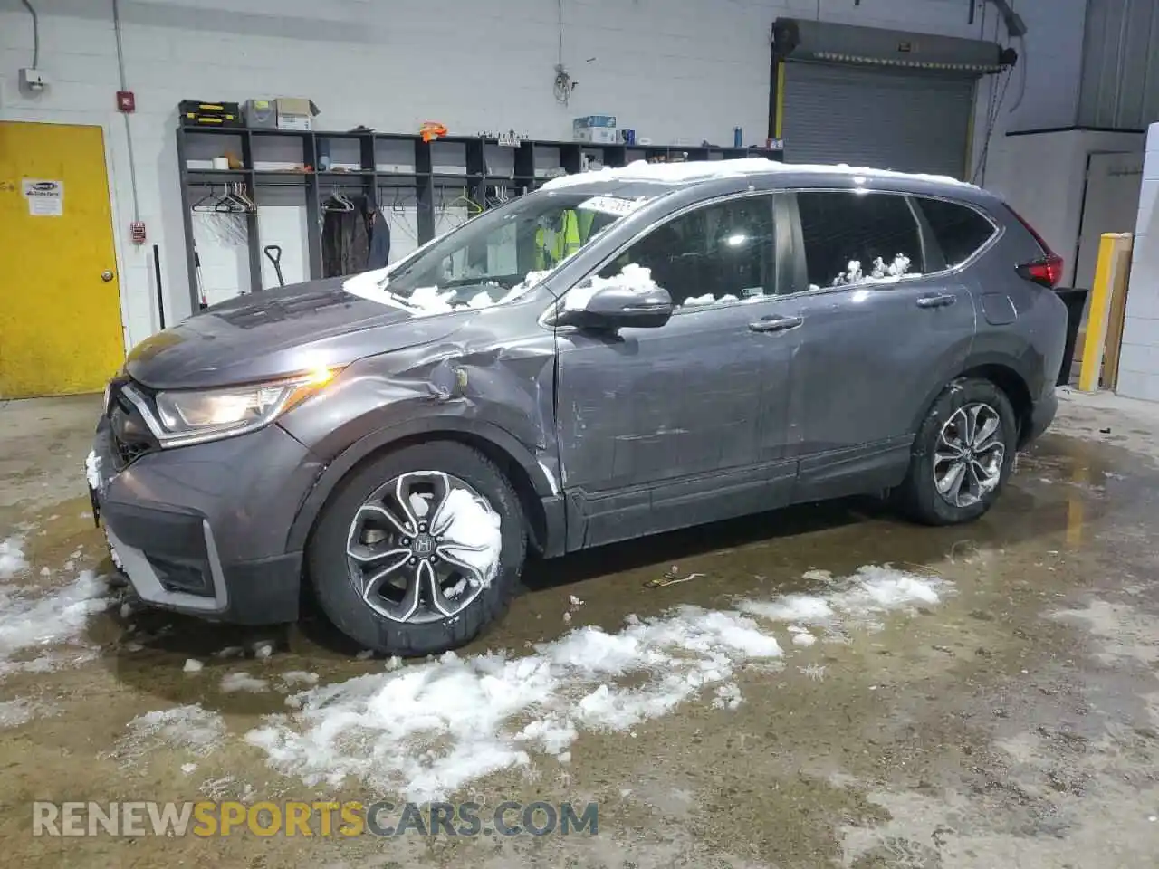 1 Photograph of a damaged car 2HKRW2H53MH609318 HONDA CRV 2021