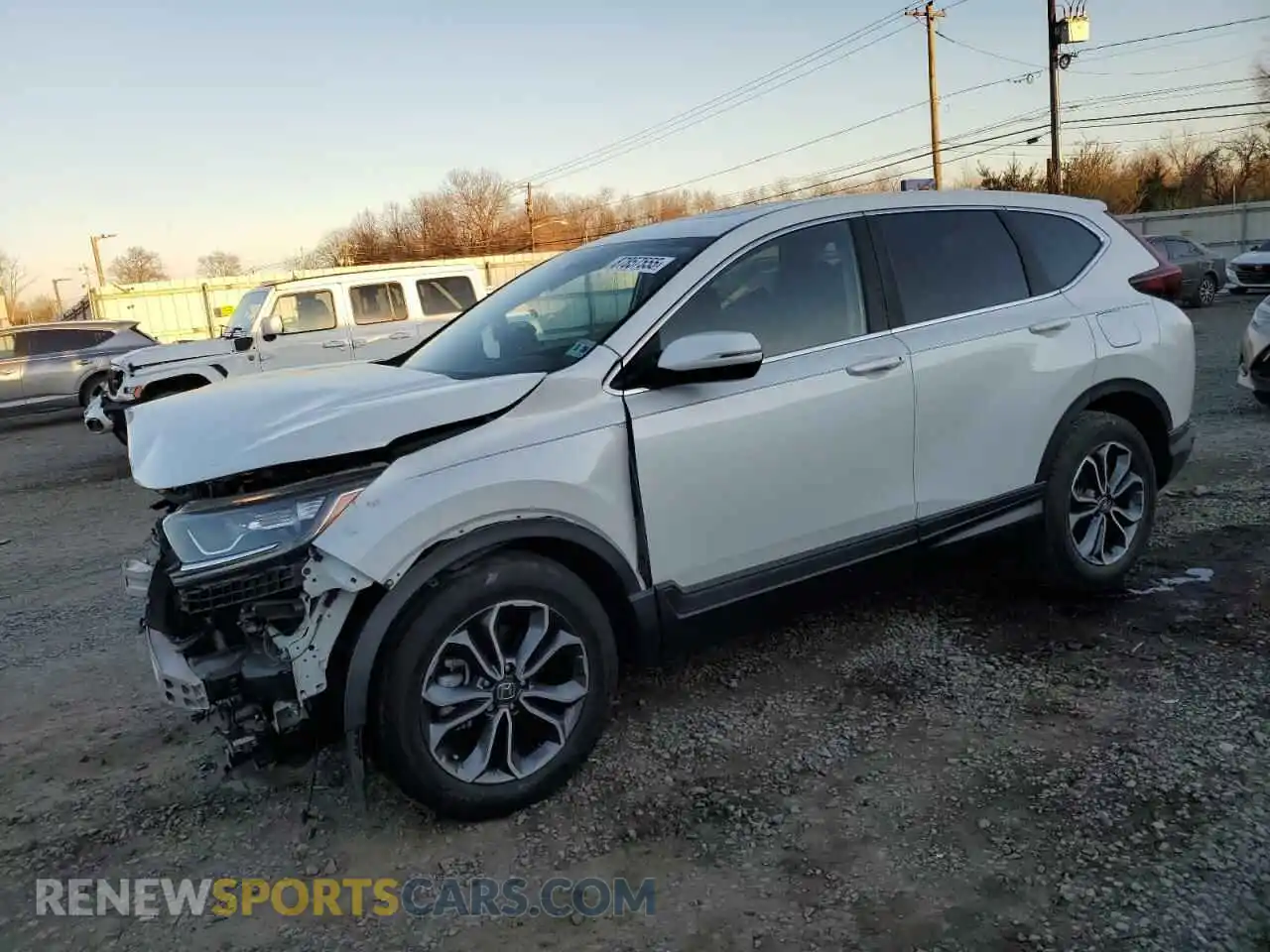 1 Photograph of a damaged car 2HKRW2H53MH615801 HONDA CRV 2021