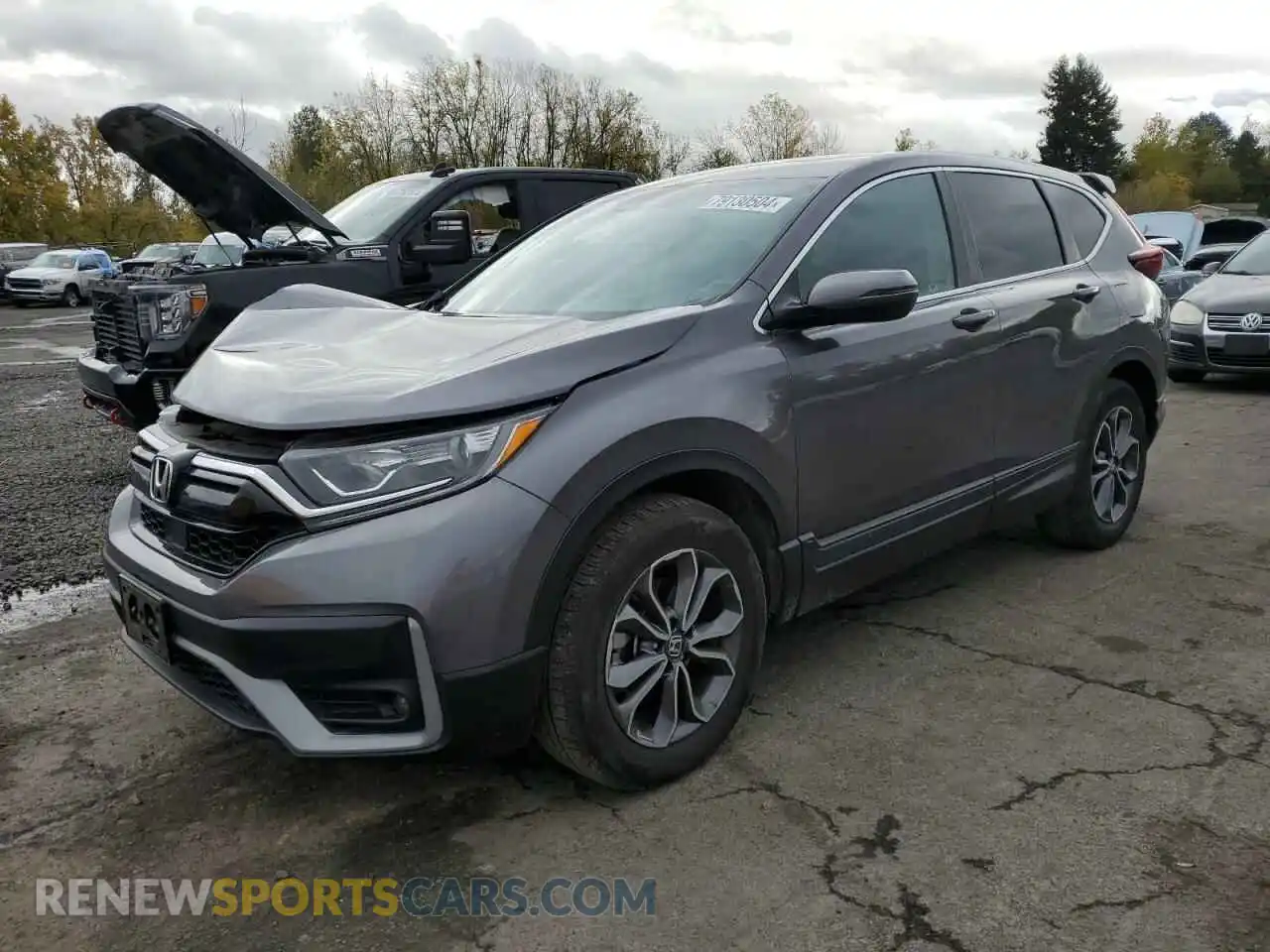 1 Photograph of a damaged car 2HKRW2H54MH668586 HONDA CRV 2021