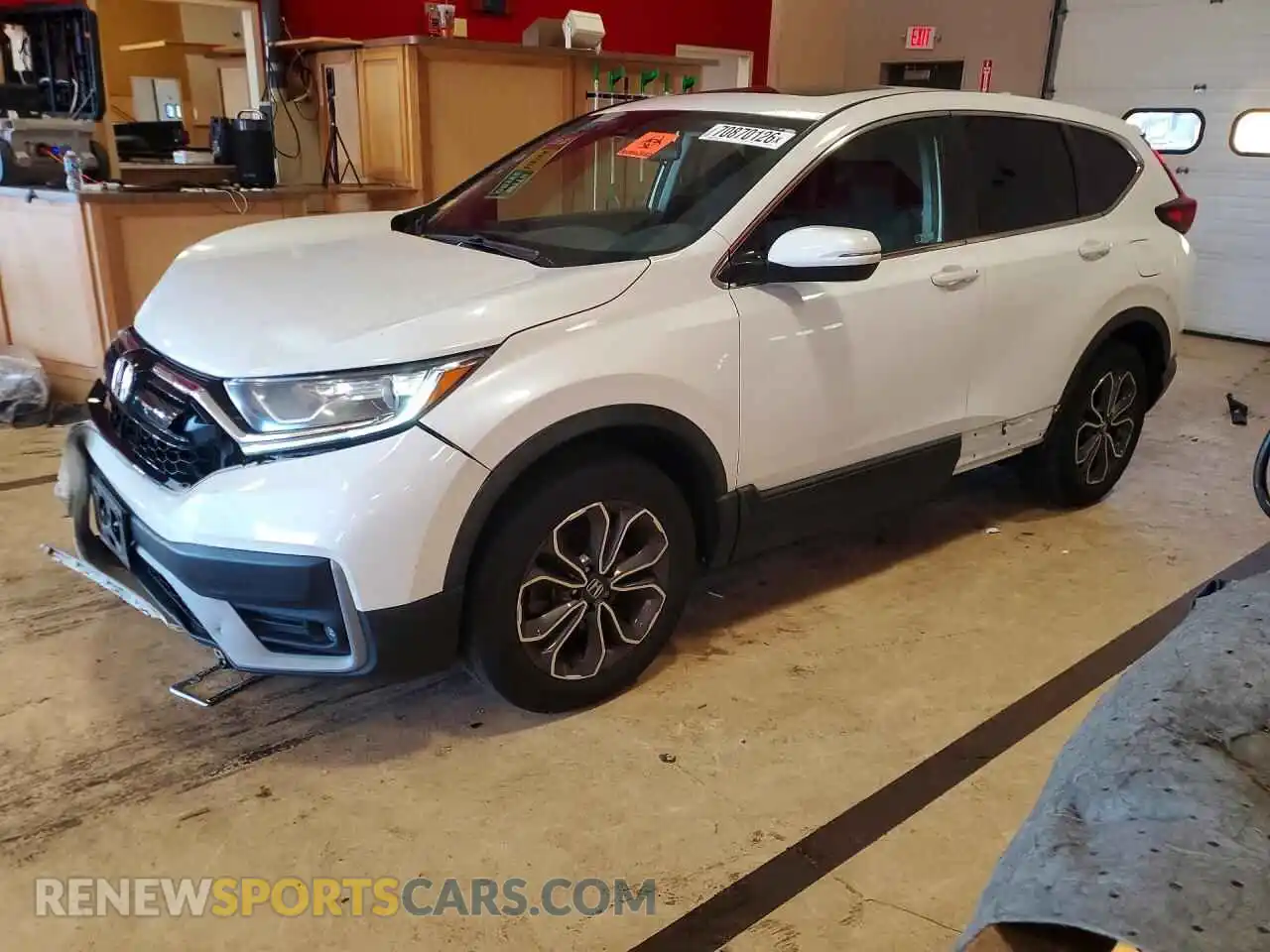 1 Photograph of a damaged car 2HKRW2H54MH668779 HONDA CRV 2021