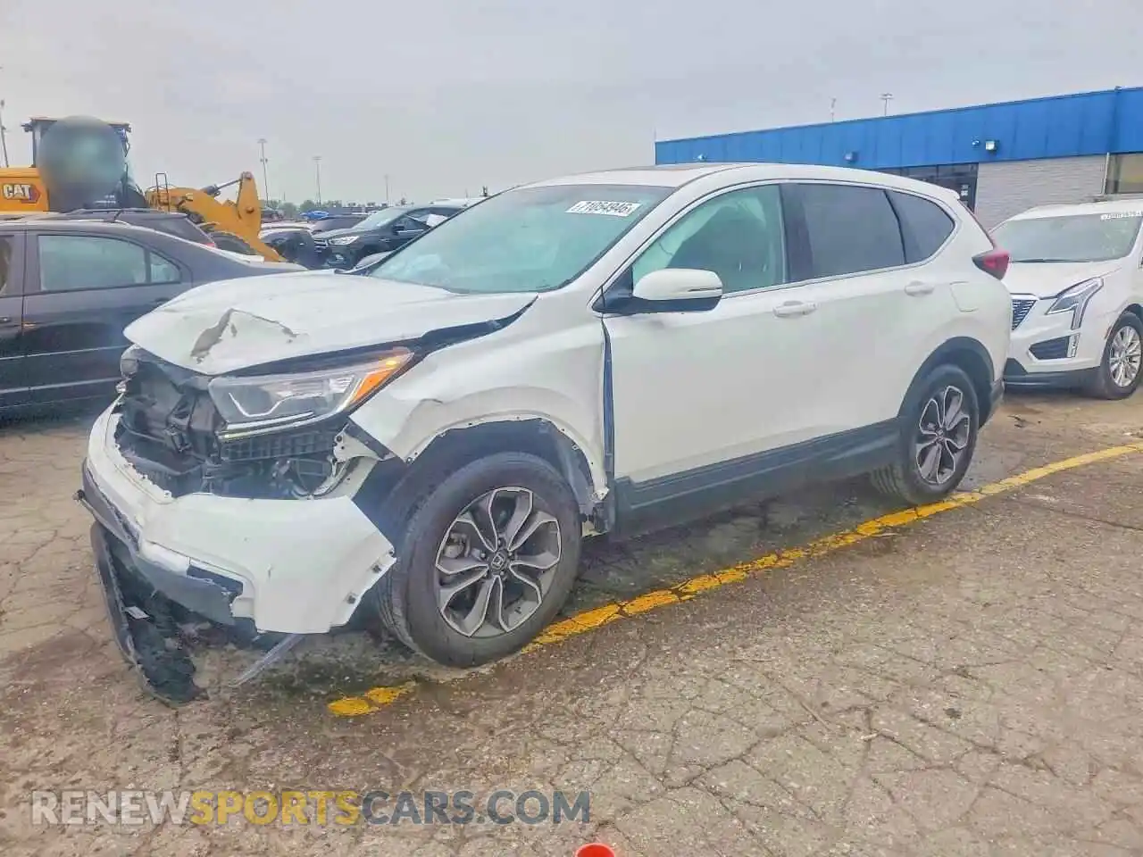 1 Photograph of a damaged car 2HKRW2H55MH604251 HONDA CRV 2021