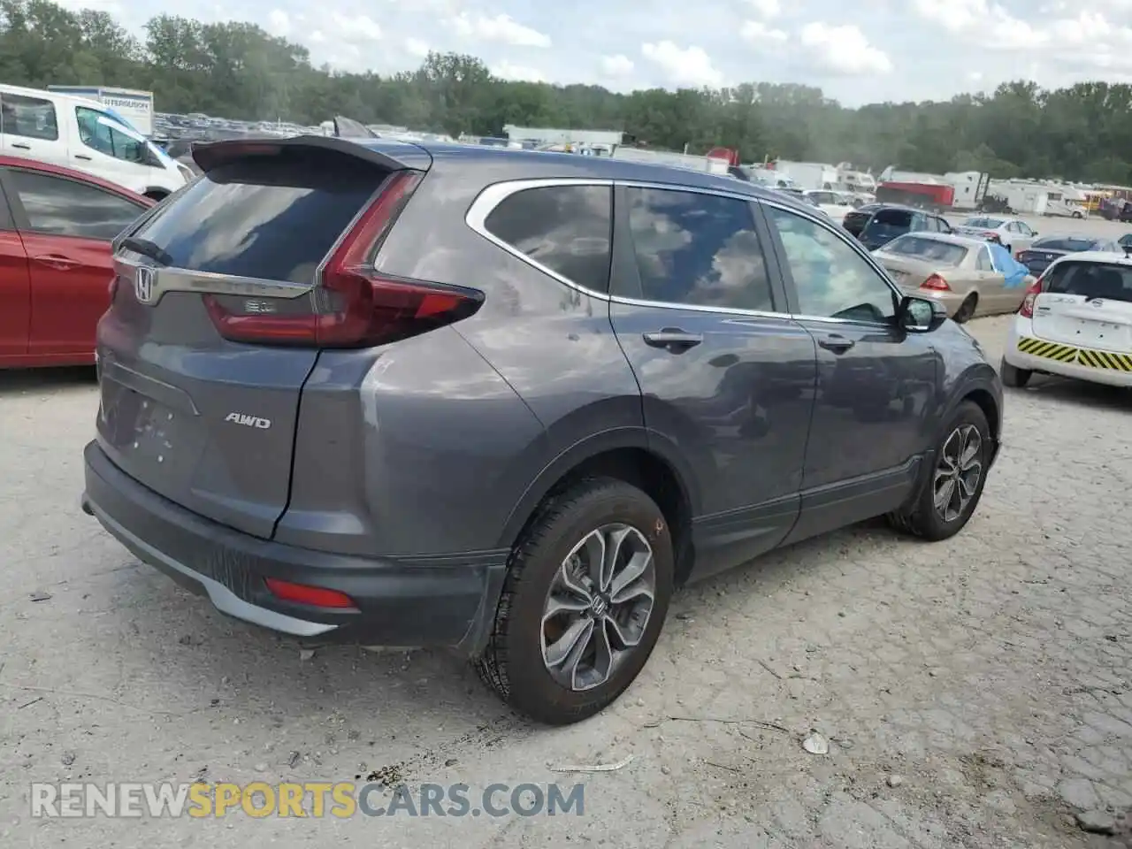 3 Photograph of a damaged car 2HKRW2H55MH616125 HONDA CRV 2021