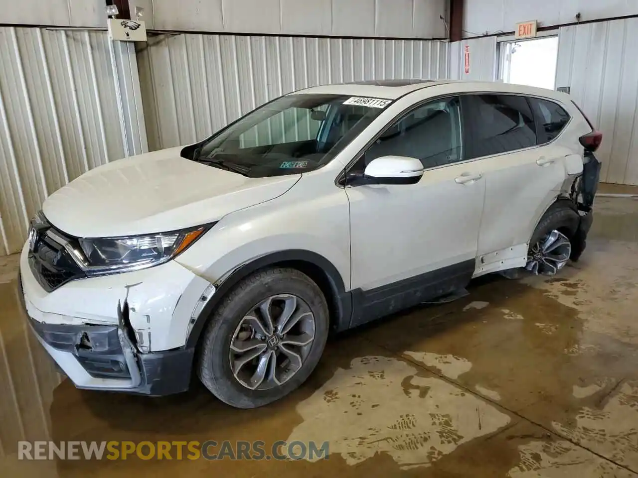 1 Photograph of a damaged car 2HKRW2H56MH630986 HONDA CRV 2021