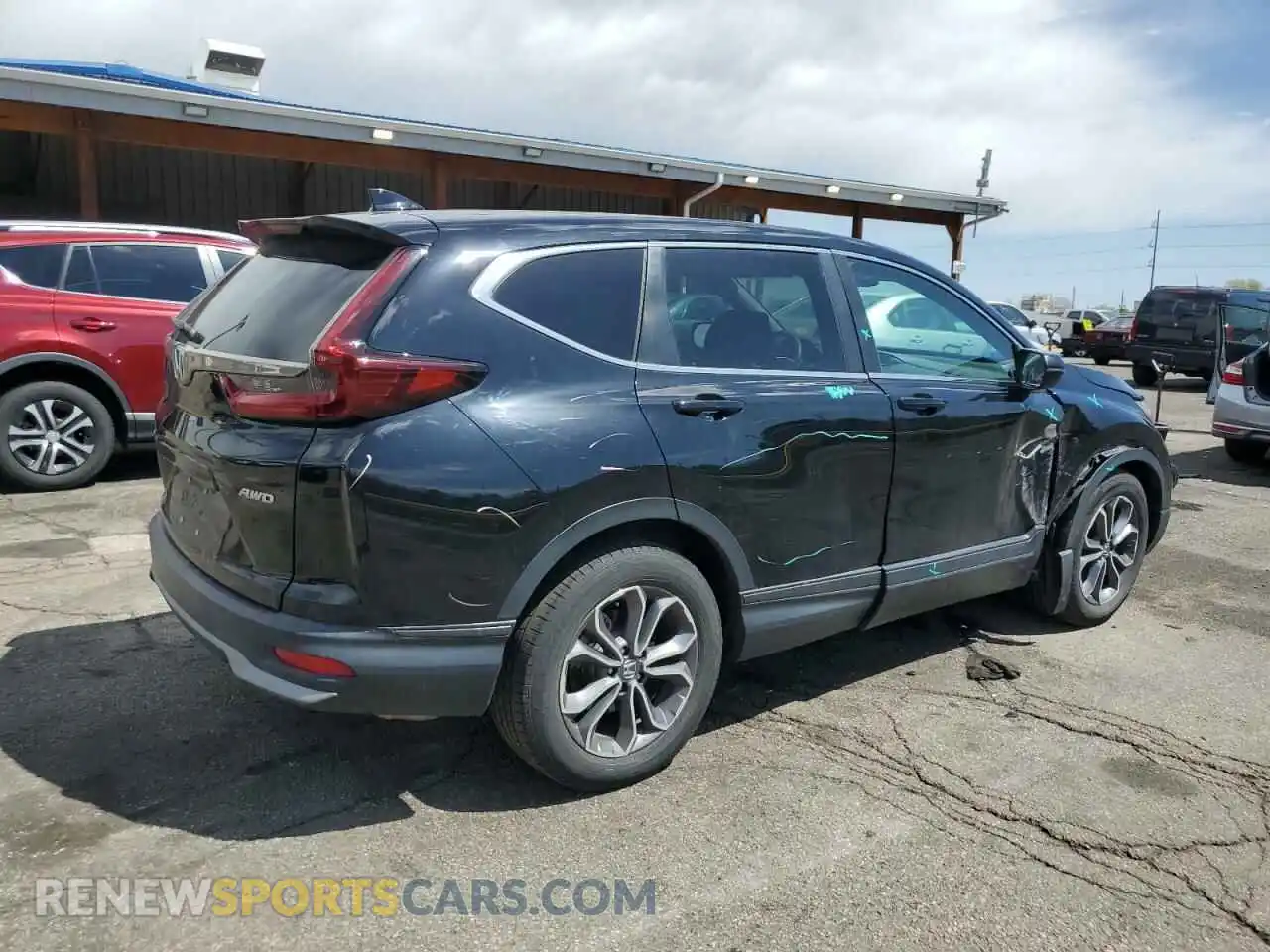 3 Фотография поврежденного автомобиля 2HKRW2H57MH635372 HONDA CRV 2021