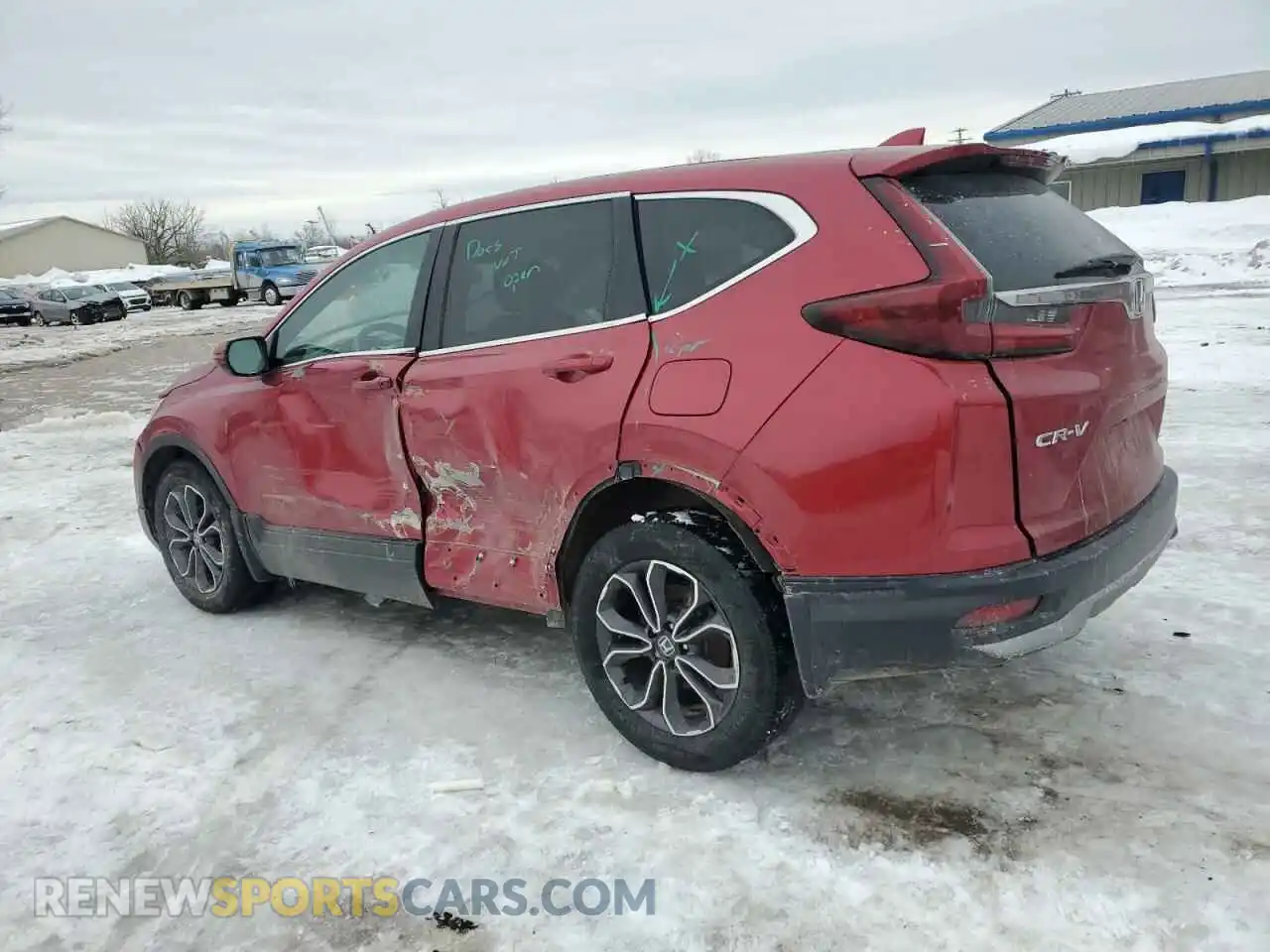 2 Photograph of a damaged car 2HKRW2H58MH619889 HONDA CRV 2021