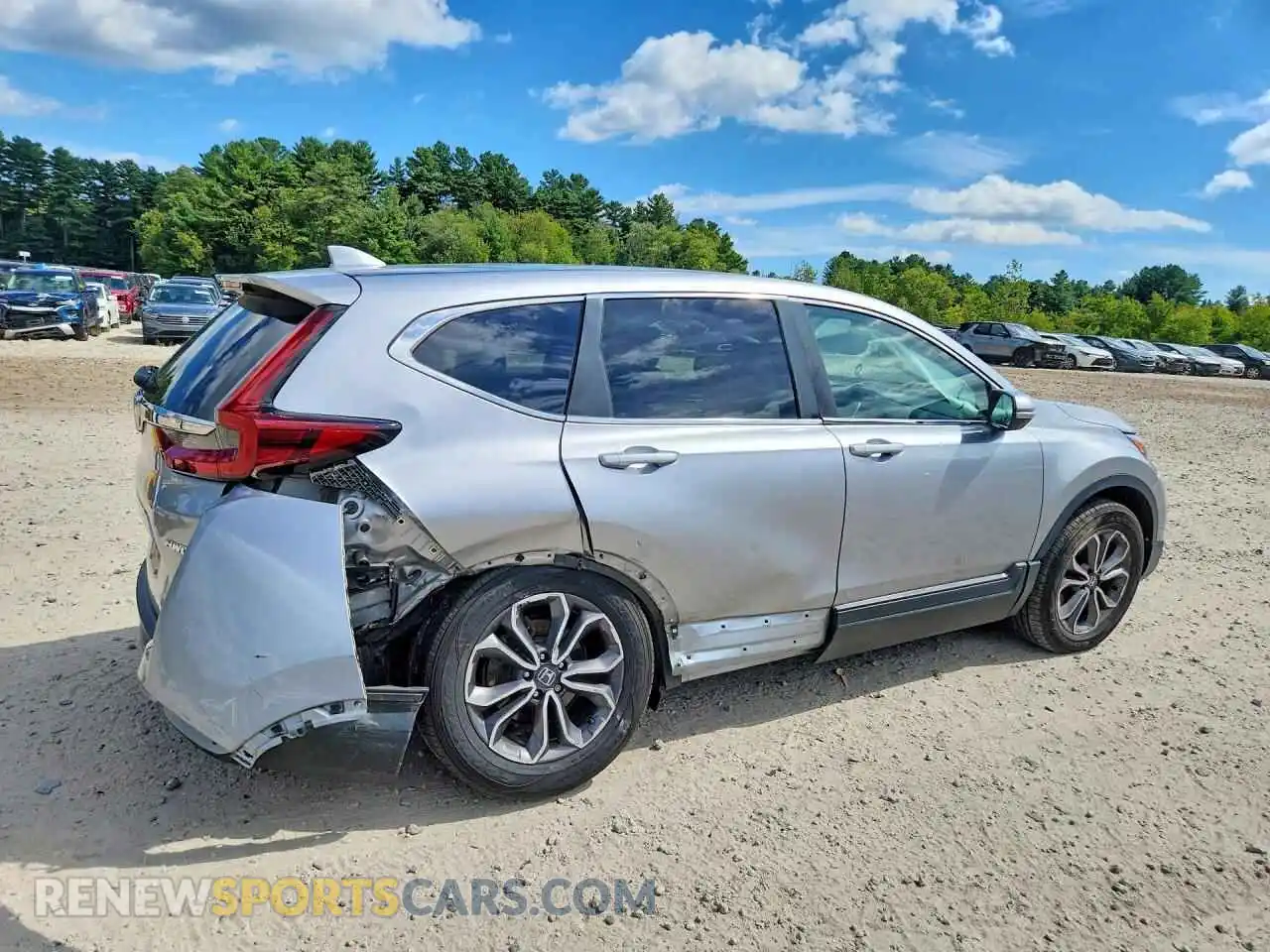 3 fotografías del automóvil dañado 2HKRW2H59MH645336 HONDA CRV 2021