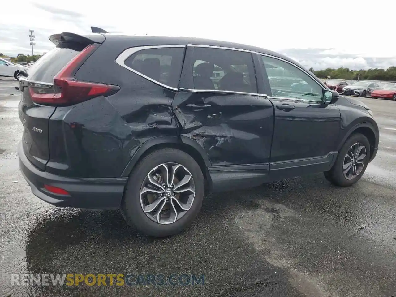 3 Photograph of a damaged car 2HKRW2H5XMH615861 HONDA CRV 2021
