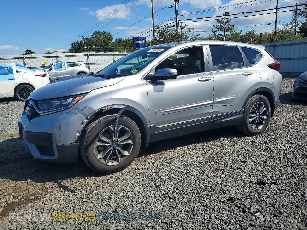1 Photograph of a damaged car 2HKRW2H5XMH616380 HONDA CRV 2021