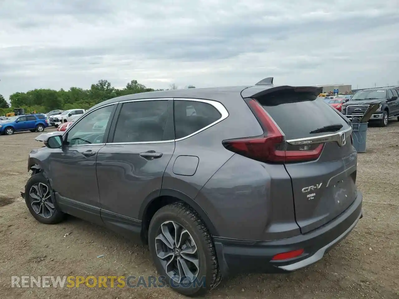 2 fotografías del automóvil dañado 2HKRW2H5XMH618453 HONDA CRV 2021
