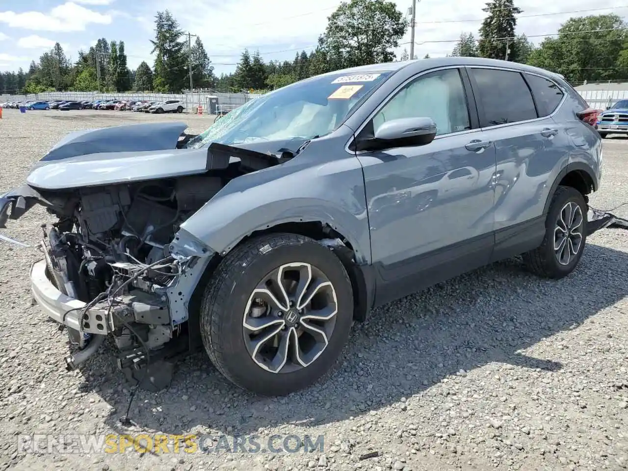 1 Photograph of a damaged car 2HKRW2H5XMH635186 HONDA CRV 2021